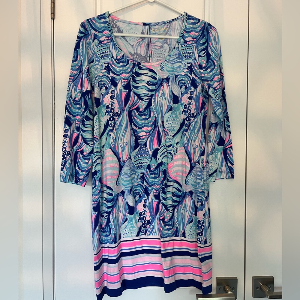 Lilly Pulitzer Blue and Pink Cotton Dress